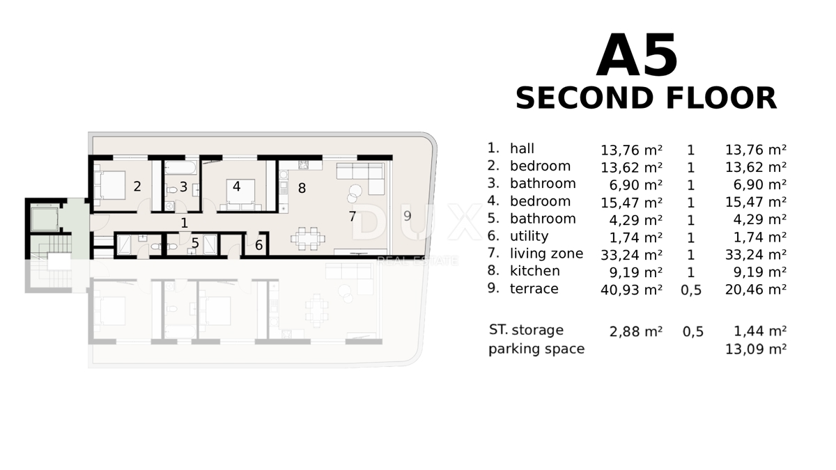 OPATIJA, IČIĆI - Premium apartma s teraso in spektakularnim razgledom