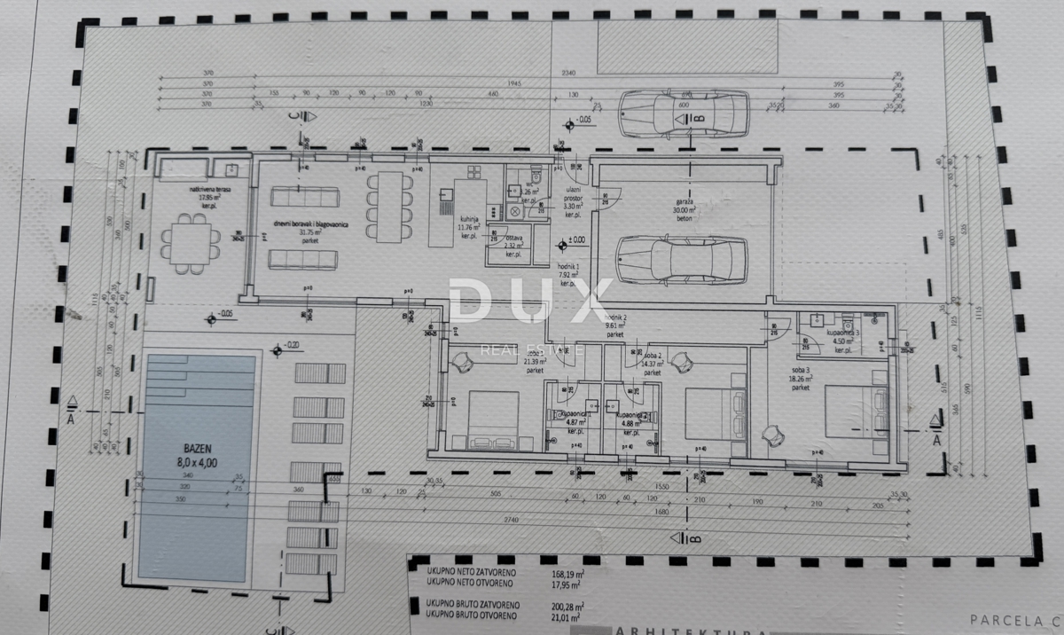 ZADAR, ZEMUNIK G. – Luksuzna moderna vila (B) enonadstropna z bazenom