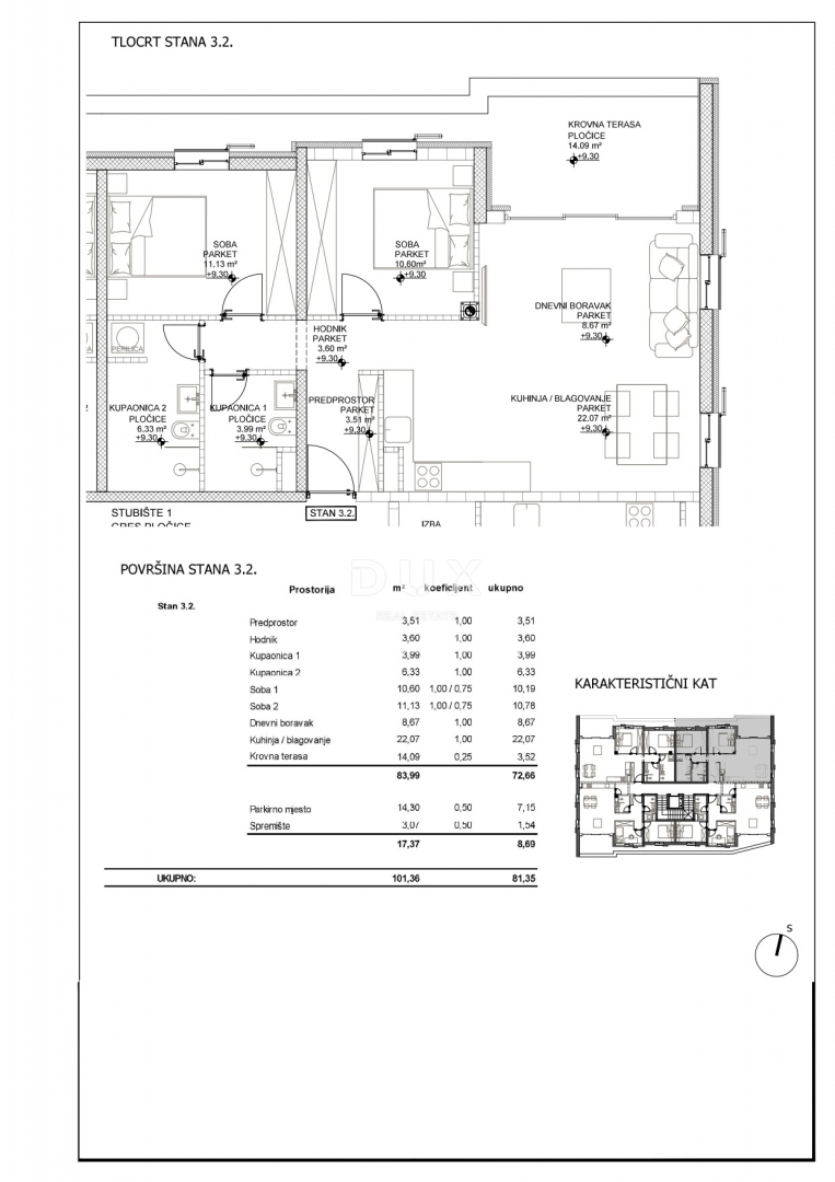 OTOK CRES, MESTO CRES - vrhunska novogradnja na vrhunski lokaciji, v samem središču mesta, 50 m od morja