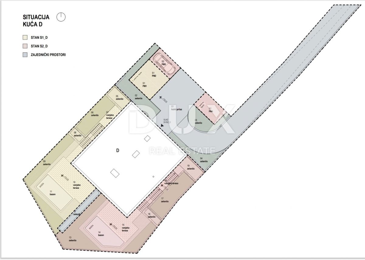 RIJEKA, KOSTRENA - ekskluzivno dupleks stanovanje 164,90 m2 novogradnja s čudovitim pogledom na morje in bazen + vrt 182,60 m2 - S2-D
