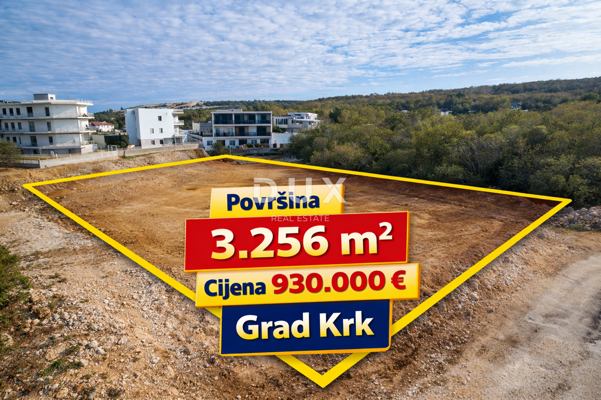 Zemljišče Krk, 3.256m2