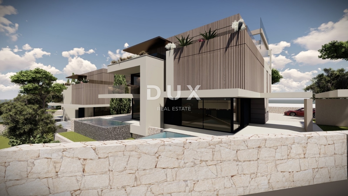 MATULJI, JUŠIĆI - Gradbeno zemljišče za investicijo za 3 stanovanjske objekte na odlični lokaciji, infrastruktura!