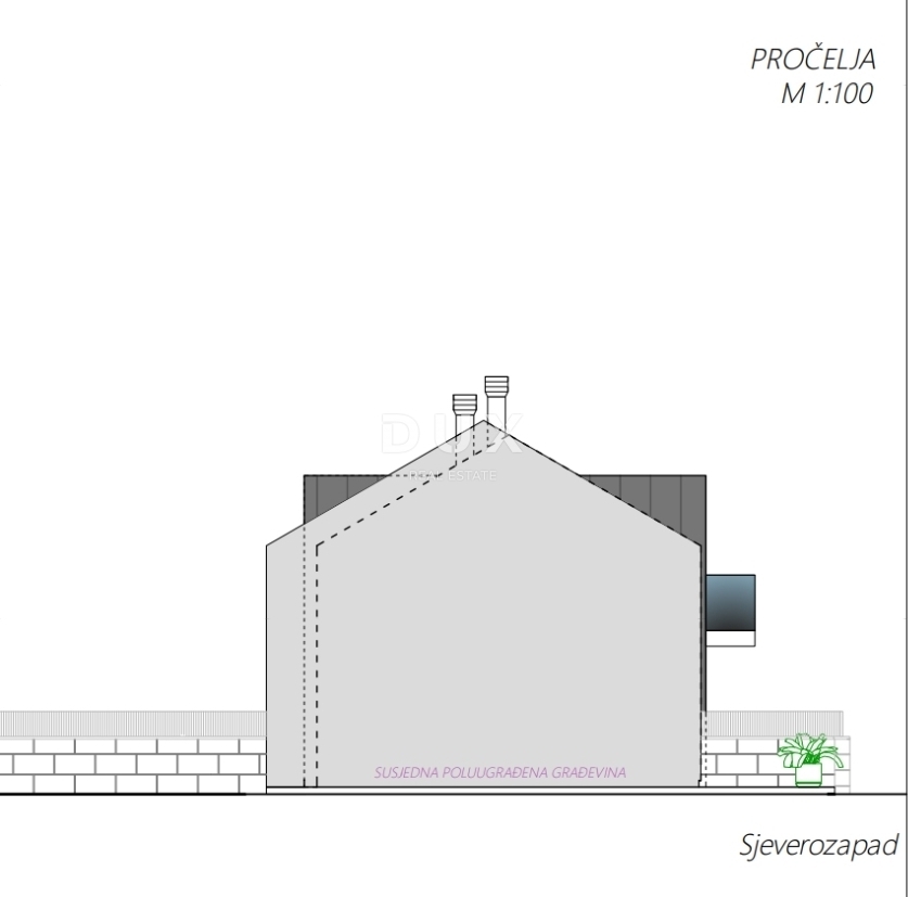 FUŽINE, VRATA - zemljišče 300m2 Z GRADBENIM DOVOLJENJEM!!! blizu jezera