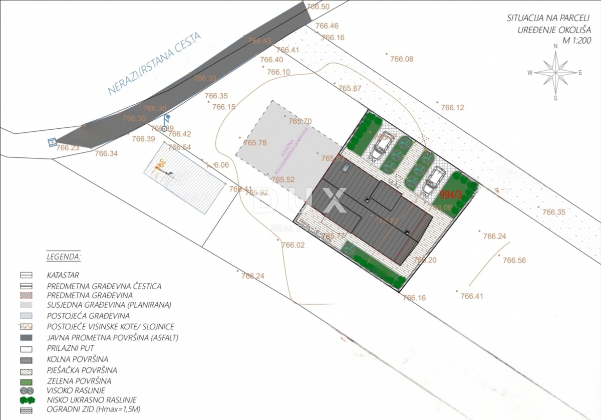 FUŽINE, VRATA - zemljišče 300m2 Z GRADBENIM DOVOLJENJEM!!! blizu jezera