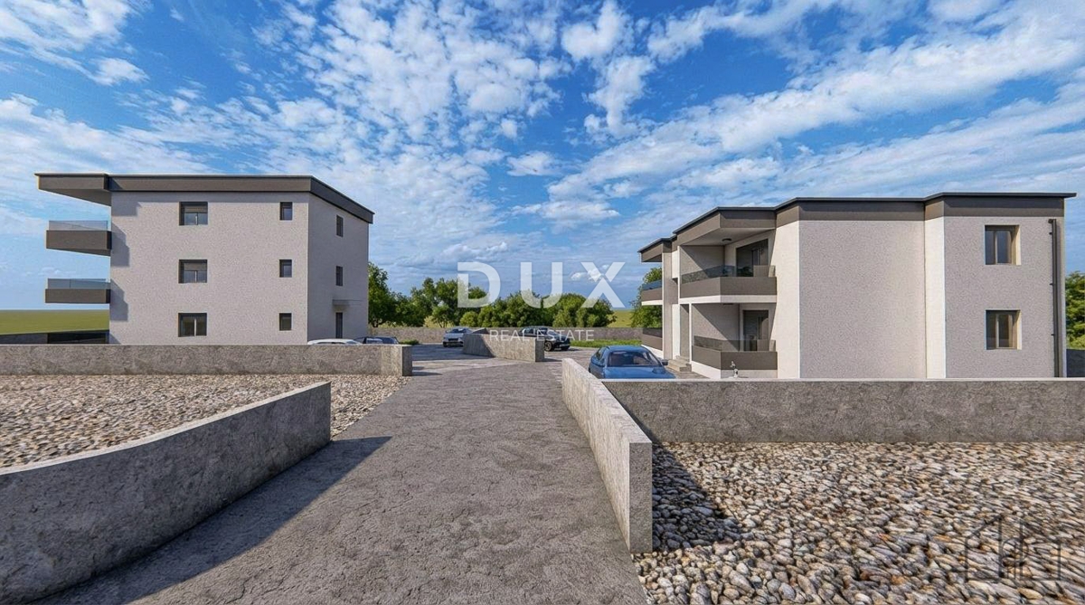 OTOK RAB, KAMPOR - Novogradnja! Dvosobno stanovanje v 1. nadstropju z razgledom