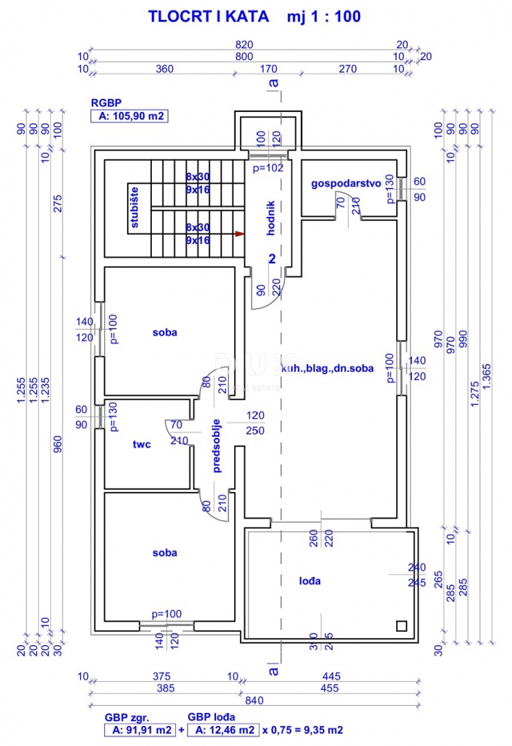 OTOK RAB, KAMPOR - Novogradnja! Dvosobno stanovanje v 1. nadstropju z razgledom