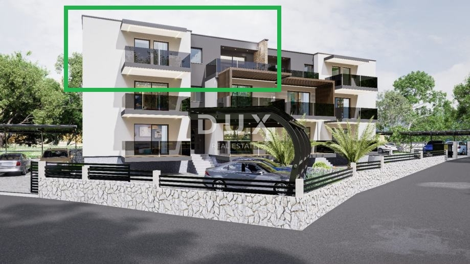 RIJEKA, PEHLIN, PODMURVICE - dvonadstropno stanovanje 106,97 m2 v novogradnji s pogledom na morje, dnevna soba + 3 spalnice. - STANOVANJE 4L