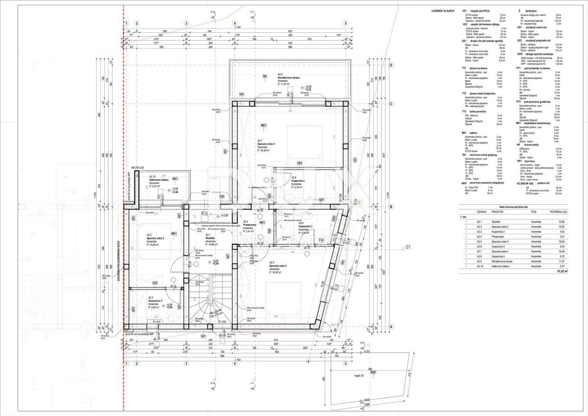 OTOK KRK, VRBNIK - Hiša dvojček s pogledom na morje