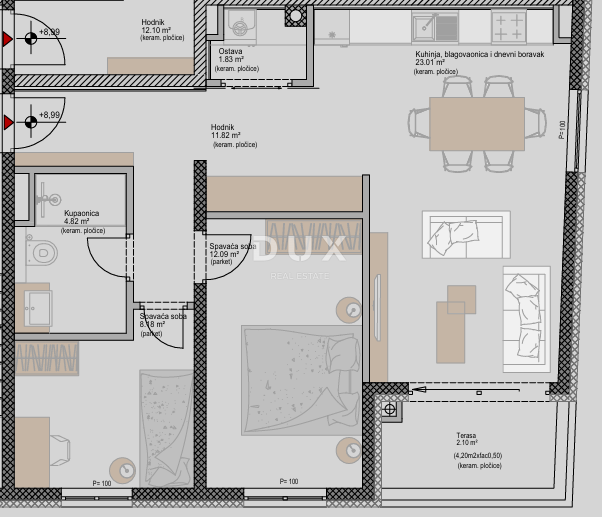 ISTRA, POREČ - Moderno stanovanje z 2 spalnicama + kopalnico v novem projektu, blizu morja, možnost financiranja s kreditom
