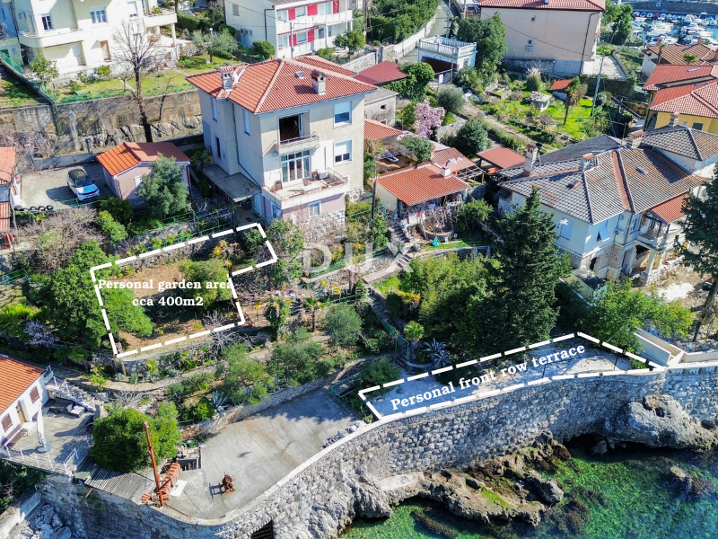 RIJEKA, KANTRIDA - Apartma prva vrsta ob morju v bližini Hilton resorta in čudovite Opatije