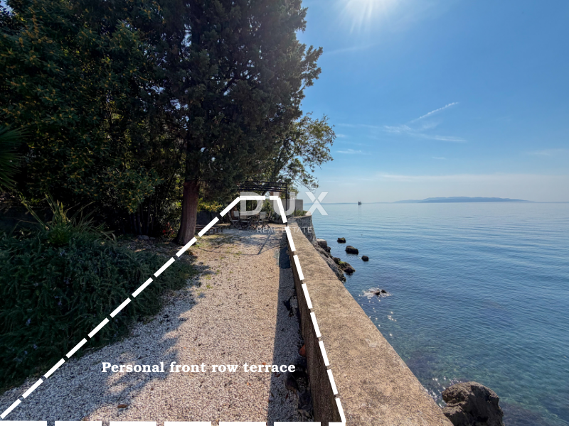 RIJEKA, KANTRIDA - Apartma prva vrsta ob morju v bližini Hilton resorta in čudovite Opatije