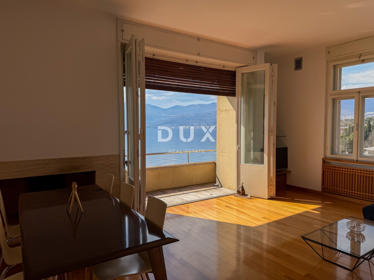 RIJEKA, KANTRIDA - Apartma prva vrsta ob morju v bližini Hilton resorta in čudovite Opatije