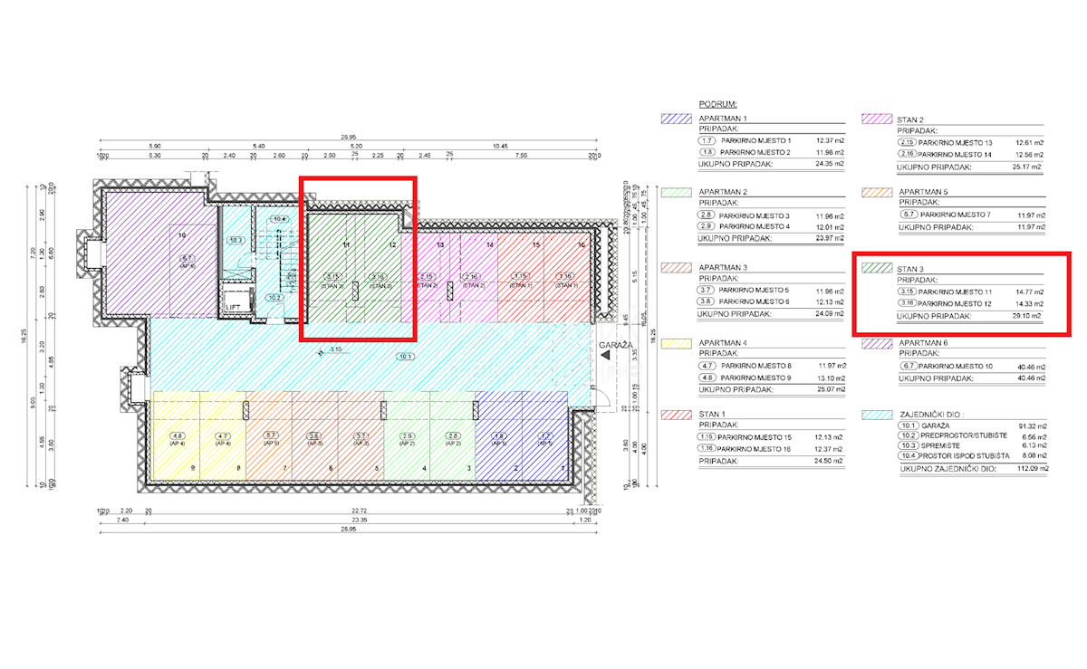 OPATIJA, CENTER - novozgrajeno stanovanje 156,85 m2 s panoramskim pogledom na morje - STANOVANJE 3