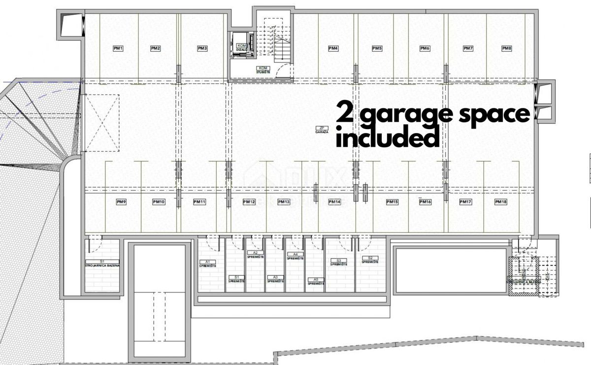 OPATIJA, CENTER - luksuzno stanovanje 144m2 z zasebnim bazenom v novi stavbi nad centrom Opatije, garaža, pogled na morje