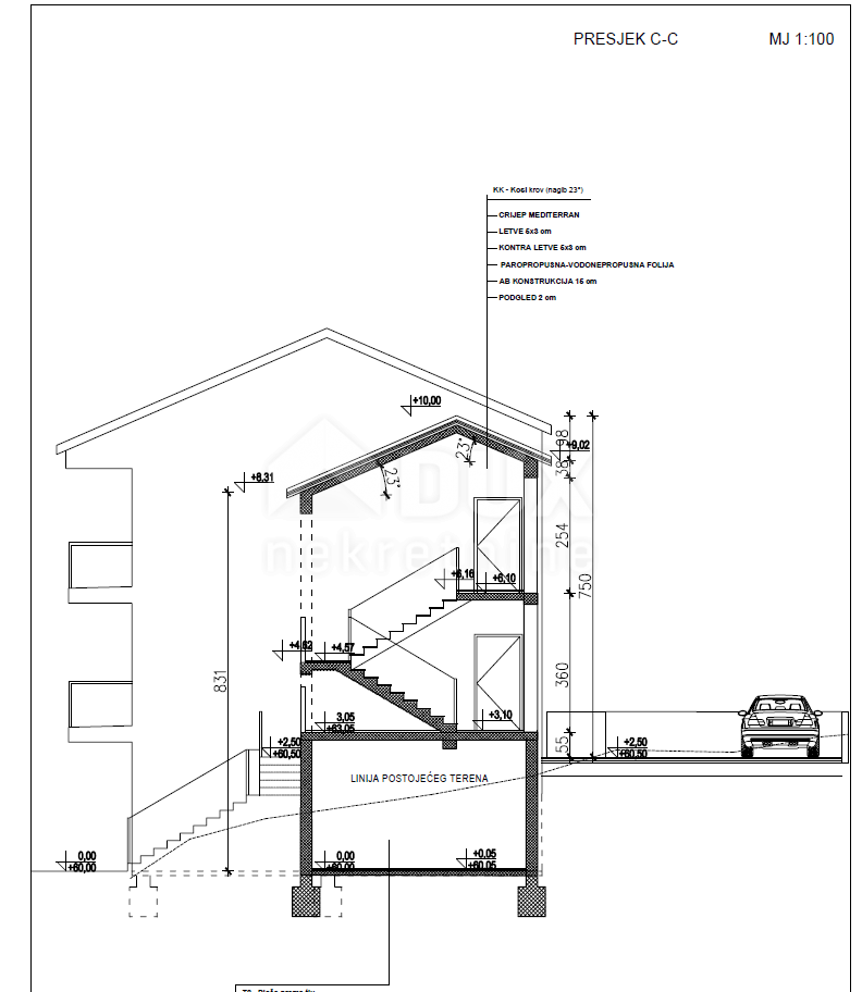 OPATIJA, VOLOSKO - zazidljiva parcela 640m2 Z ZAZD. Z DOVOLJENJEM!!! in pogled na morje za stanovanjski objekt - apartmaji/apartmaji/družinska hiša/vila/hiša za najem - počitnice z bazenom