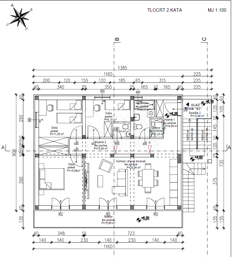 OPATIJA, VOLOSKO - zazidljiva parcela 640m2 Z ZAZD. Z DOVOLJENJEM!!! in pogled na morje za stanovanjski objekt - apartmaji/apartmaji/družinska hiša/vila/hiša za najem - počitnice z bazenom