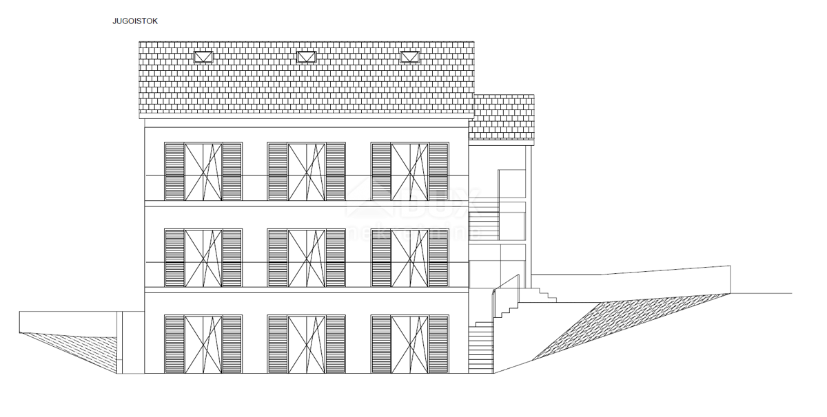 OPATIJA, VOLOSKO - zazidljiva parcela 640m2 Z ZAZD. Z DOVOLJENJEM!!! in pogled na morje za stanovanjski objekt - apartmaji/apartmaji/družinska hiša/vila/hiša za najem - počitnice z bazenom