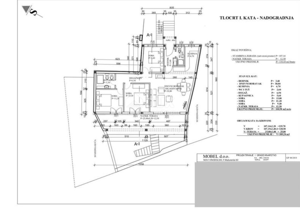 CRIKVENICA - Apartma v novi stavbi s čudovitim pogledom na morje