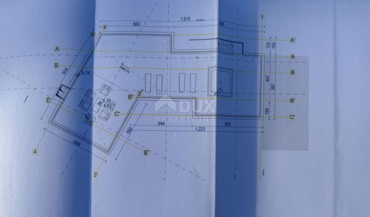 OPATIJA, POLJANE - zemljišče 4400m2 z gradbenim dovoljenjem za vilo z bazenom in pogledom na morje