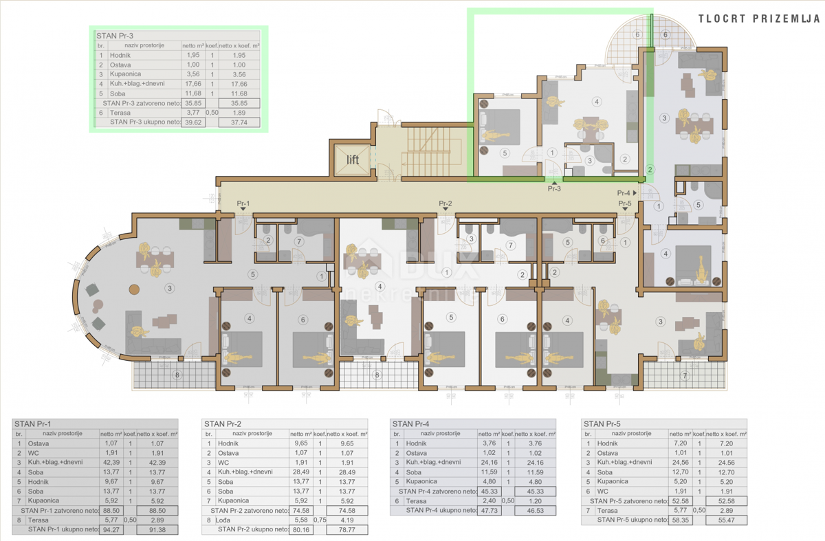 Monte Zaro, Pula, 103,60m2
