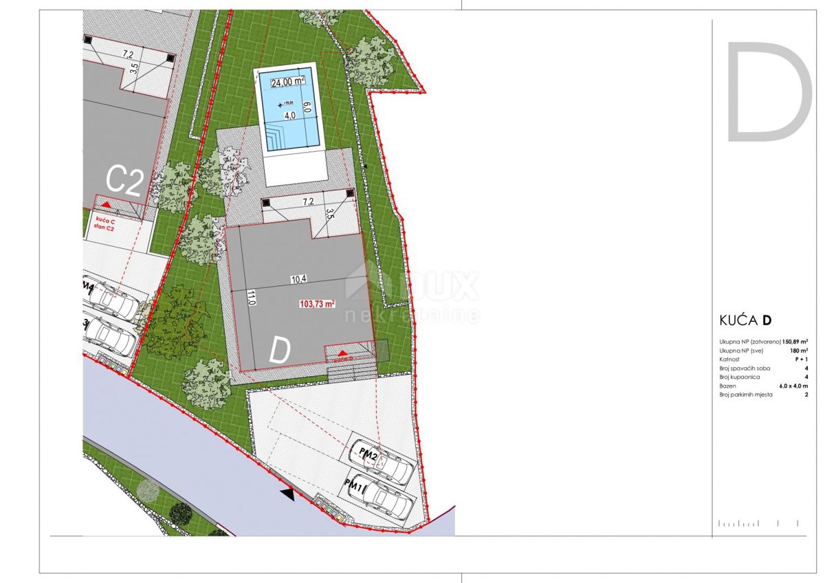 OTOK KRK, TRIBULJE - gradbeno zemljišče z projektom