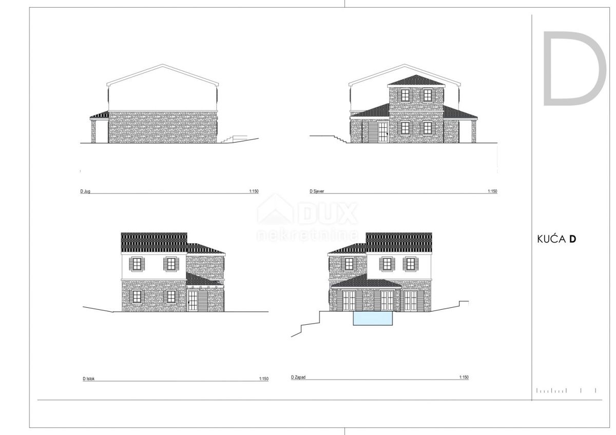 OTOK KRK, TRIBULJE - gradbeno zemljišče z projektom