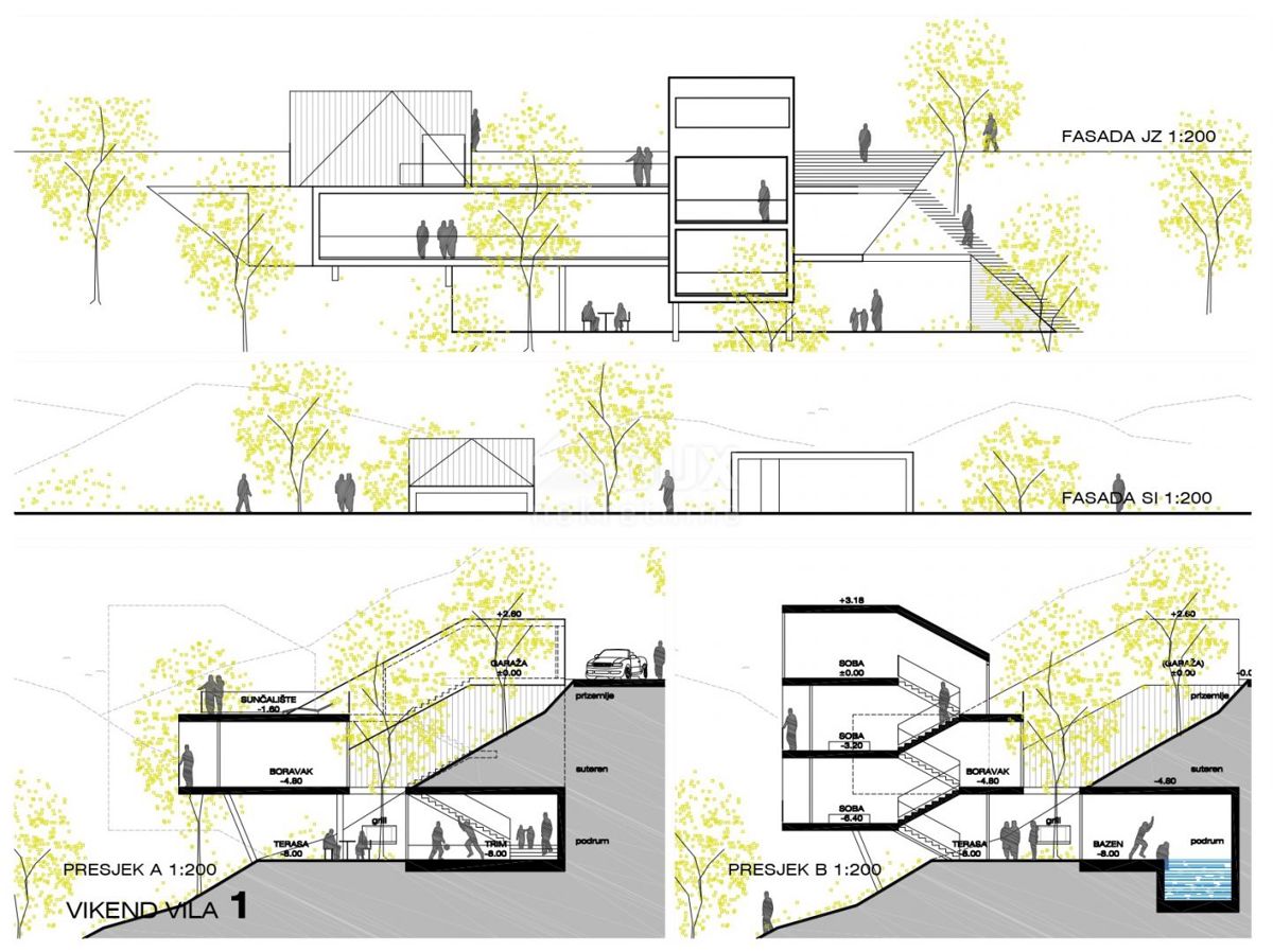 GORSKI KOTAR, FUŽINE - edinstven projekt v osrčju Gorskega kotarja, gradbeno zemljišče 10.700 m2 za kompleks vil ob jezeru, priložnost za investicijo! 