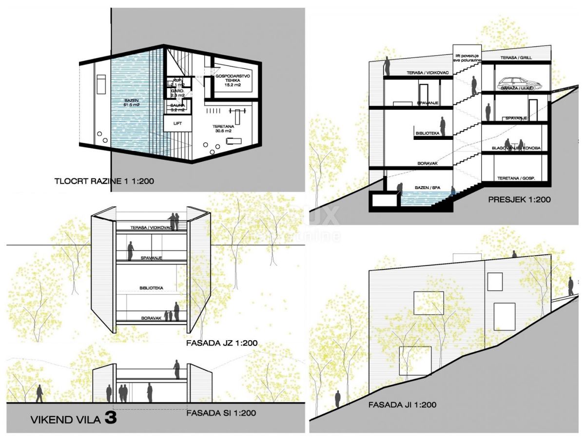 GORSKI KOTAR, FUŽINE - edinstven projekt v osrčju Gorskega kotarja, gradbeno zemljišče 10.700 m2 za kompleks vil ob jezeru, priložnost za investicijo! 