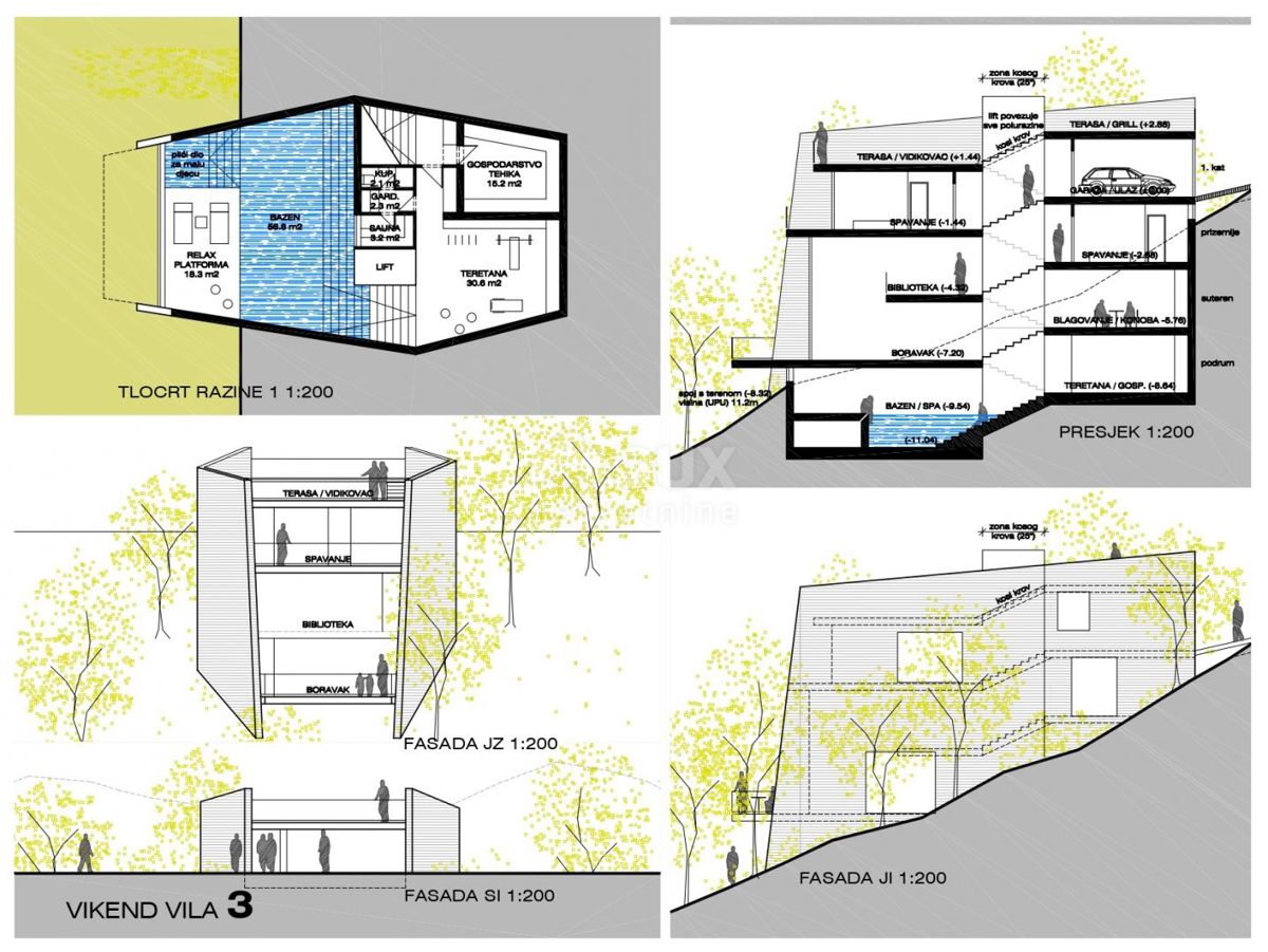 GORSKI KOTAR, FUŽINE - edinstven projekt v osrčju Gorskega kotarja, gradbeno zemljišče 10.700 m2 za kompleks vil ob jezeru, priložnost za investicijo! 