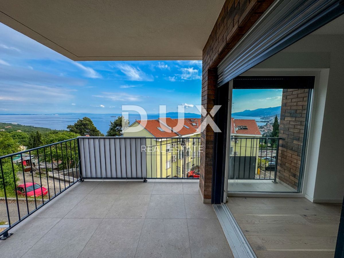 OPATIJA, PAVLOVAC - večje stanovanje 143m2, 3s, strešna terasa, novogradnja blizu Opatije, razgled