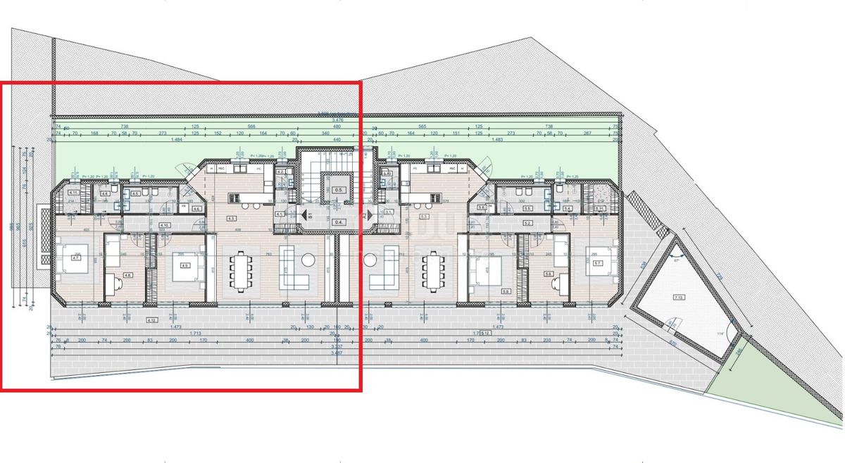 OPATIJA, CENTER - stanovanje v visokem pritličju 185m2 s panoramskim pogledom na morje S1