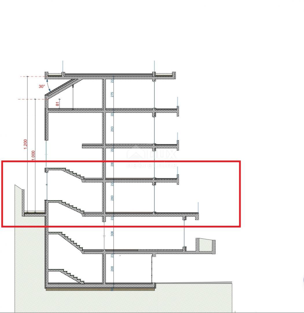 OPATIJA, CENTER - stanovanje v visokem pritličju 185m2 s panoramskim pogledom na morje S1