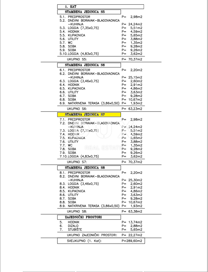 ISTRA, TAR - Dvosobno stanovanje 70,37m2, novogradnja, 1. NADSTROPJE