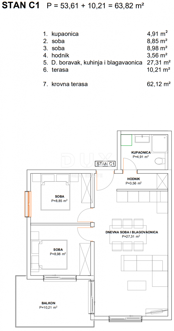 SPLIT, KAŠTEL GOMILICA - Vrhunski penthouse s čudovitim pogledom na morje!