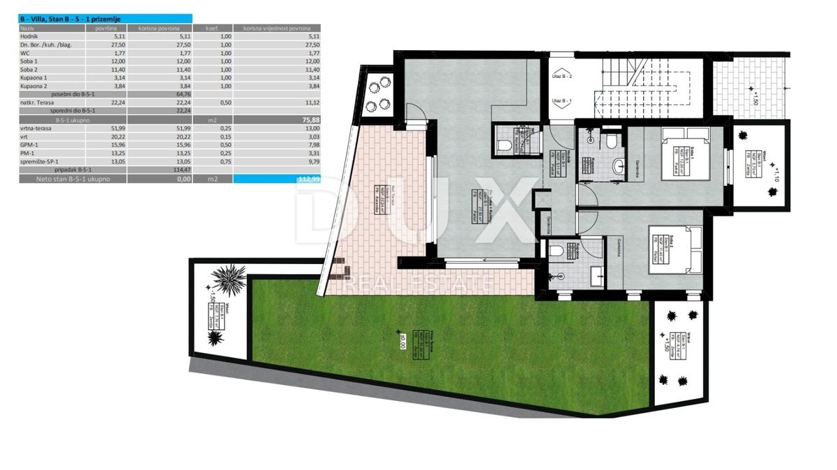Stanovanje Lovran, 121,19m2