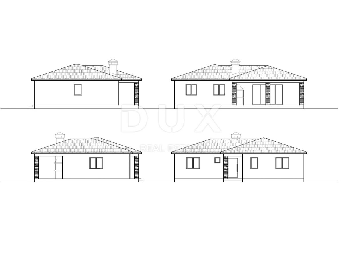 ISTRA, KRINGA - Zemljišče + projekt