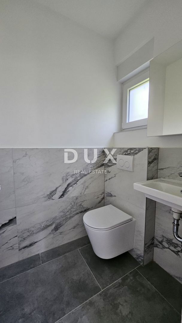 KASTAV, SRDOČI, REŠETARI - penthouse stanovanje, novogradnja, 120m2, dnevna soba + 3 spalnice, pogled na morje in garaža