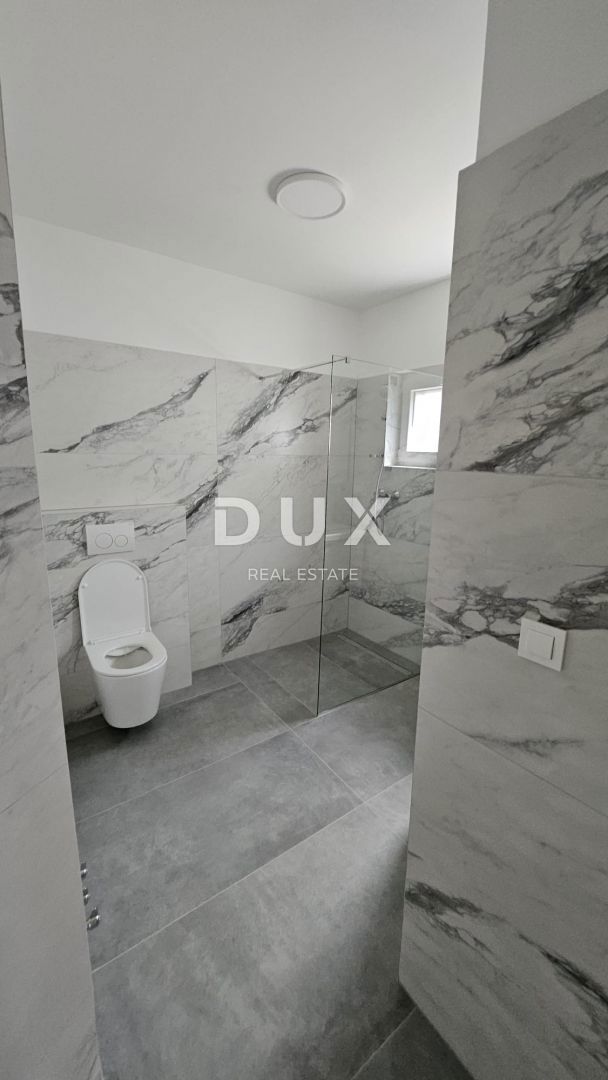KASTAV, SRDOČI, REŠETARI - penthouse stanovanje, novogradnja, 120m2, dnevna soba + 3 spalnice, pogled na morje in garaža