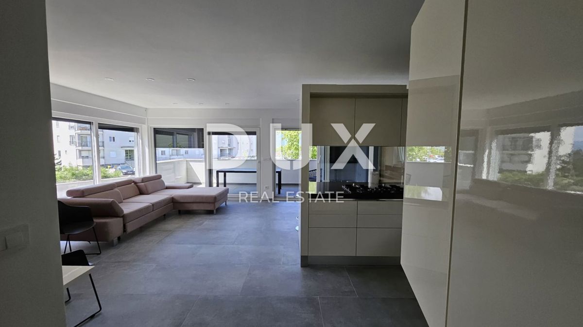 KASTAV, SRDOČI, REŠETARI - penthouse stanovanje, novogradnja, 120m2, dnevna soba + 3 spalnice, pogled na morje in garaža