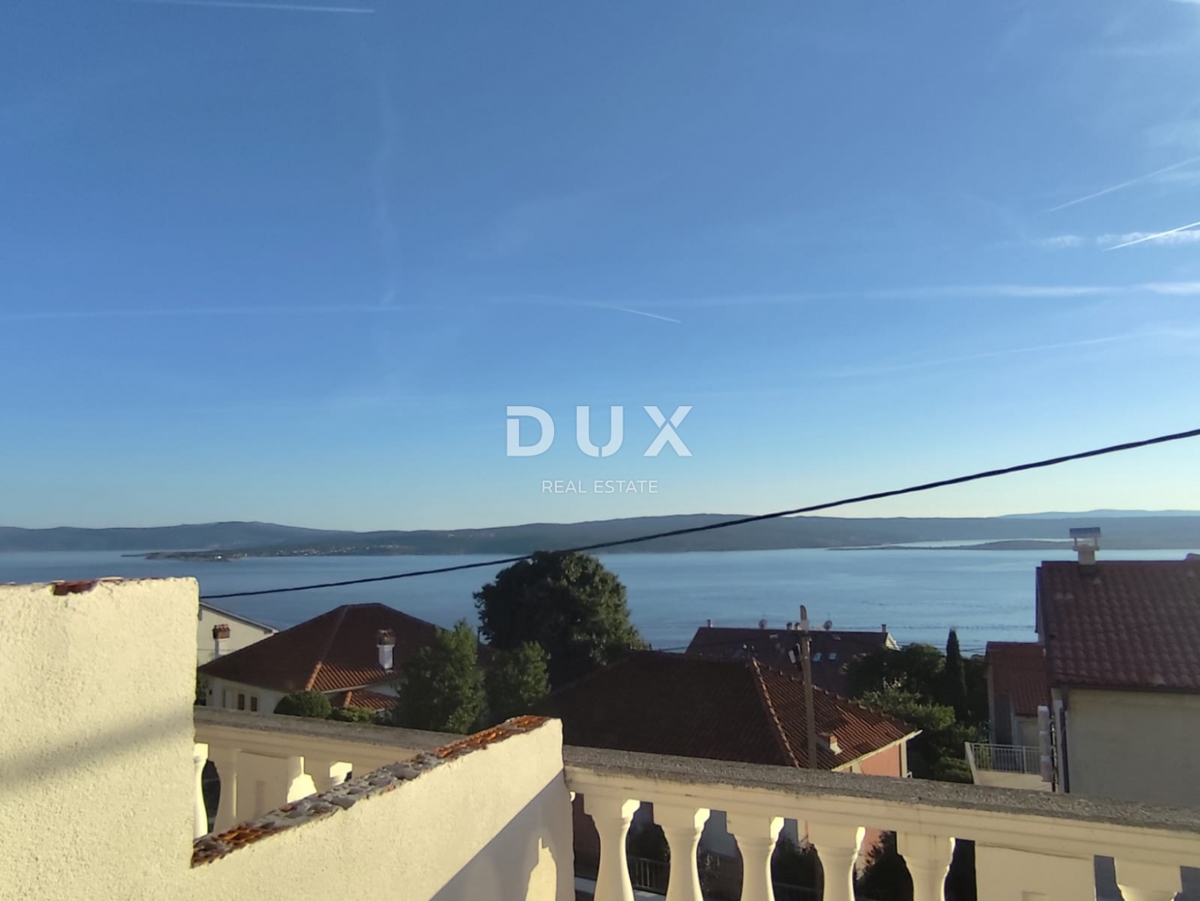 CRIKVENICA, DRAMALJ - apartma s prostorno teraso in čudovitim pogledom na morje
