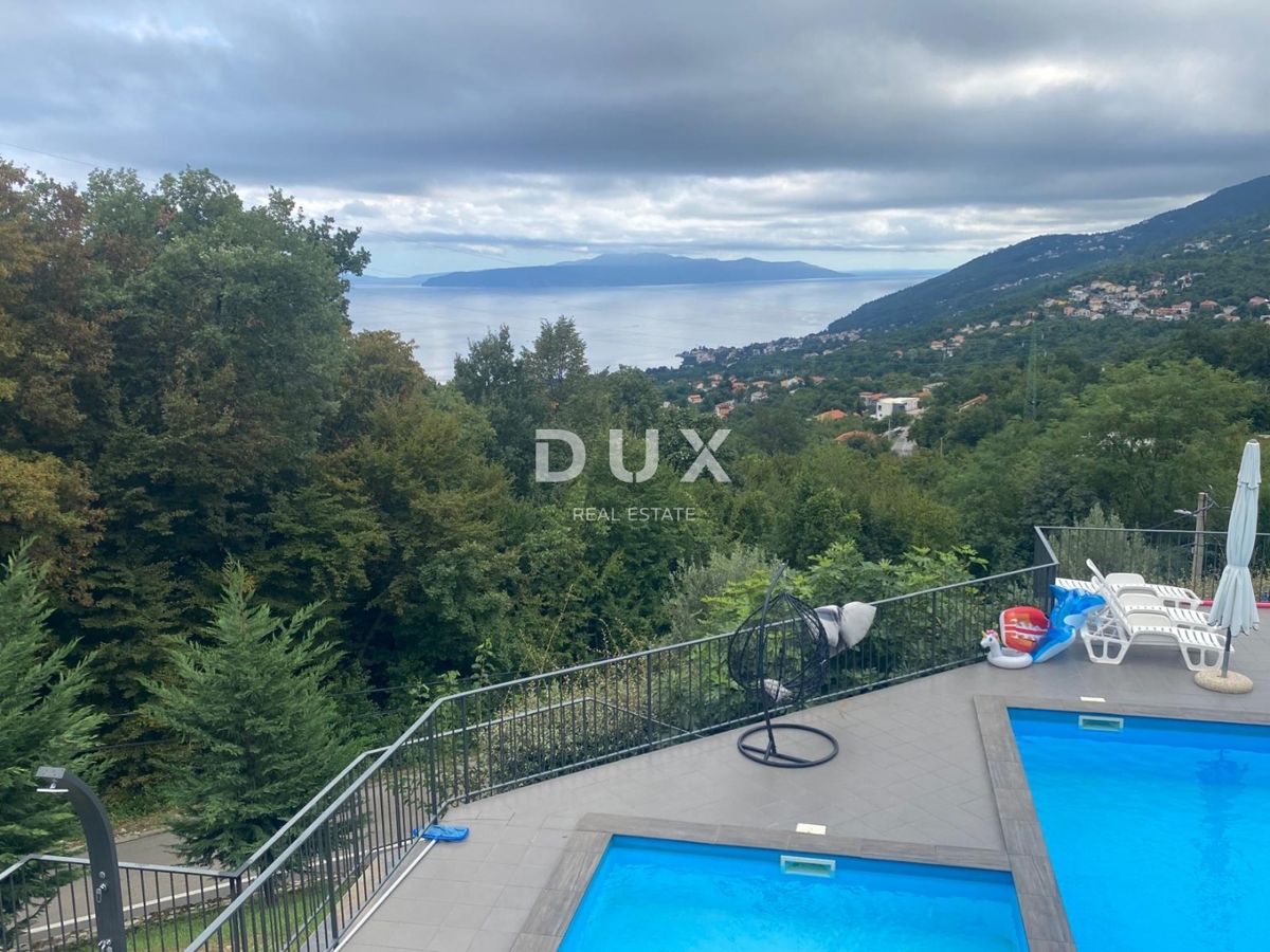 OPATIJA, VEPRINAC - stanovanje 4 spalnice + dnevna soba, 136 m2 z bazenom in pogledom na morje! PRILOŽNOST!