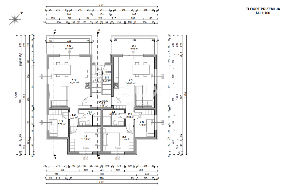 OTOK PAG, PAG - ekskluzivno stanovanje 2 spalnici + dnevna soba v NOVOGRADNJI + terasa! PRILOŽNOST!