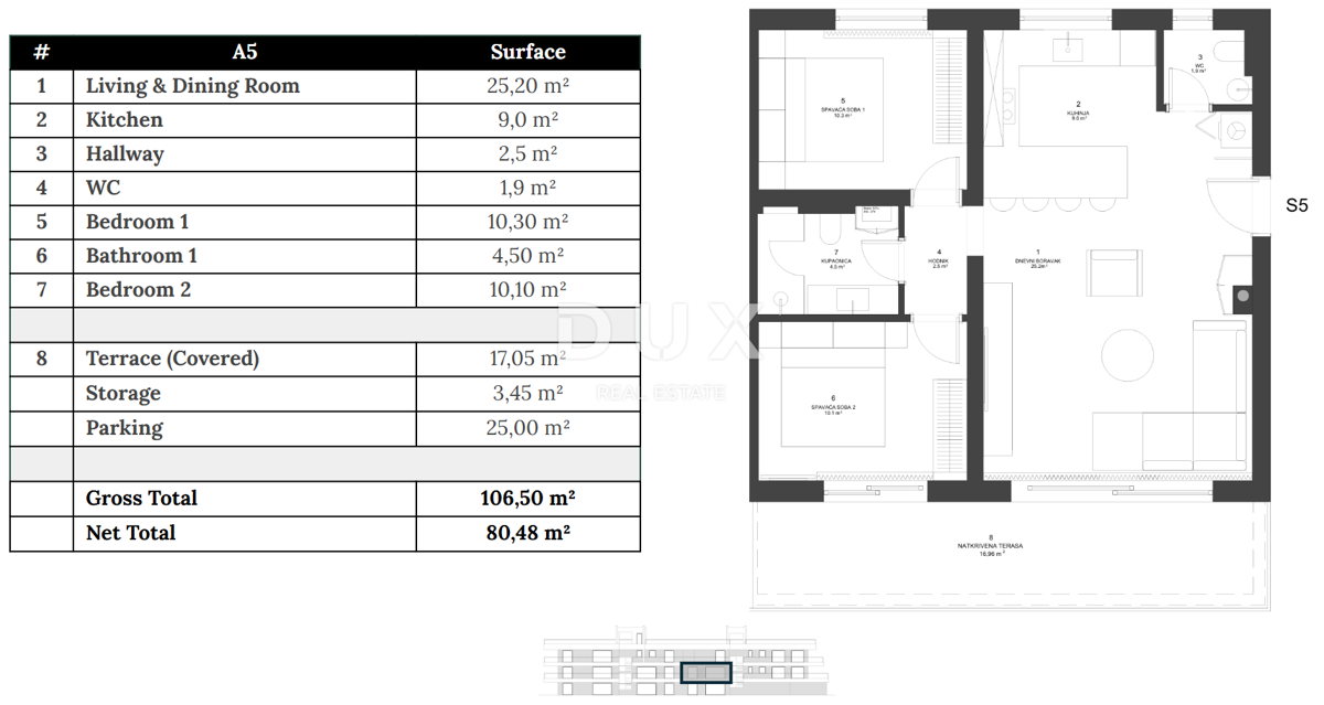 ZADAR, ZATON - Novogradnja z dvigalom 45 metrov od plaže! A5