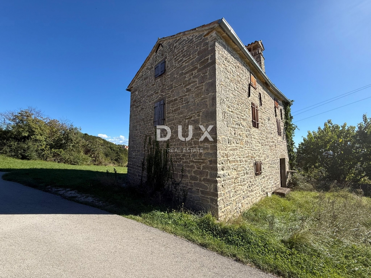 ISTRA, GROŽNJAN - Avtentična samostojna kamnita hiša