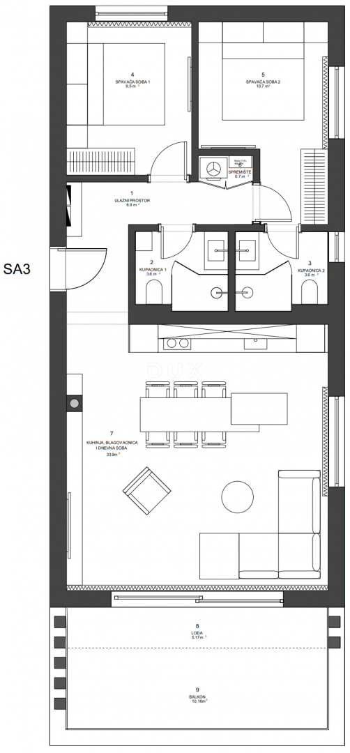 ZADAR, ZATON - Apartma s pogledom na morje 95 metrov od morja! SA3