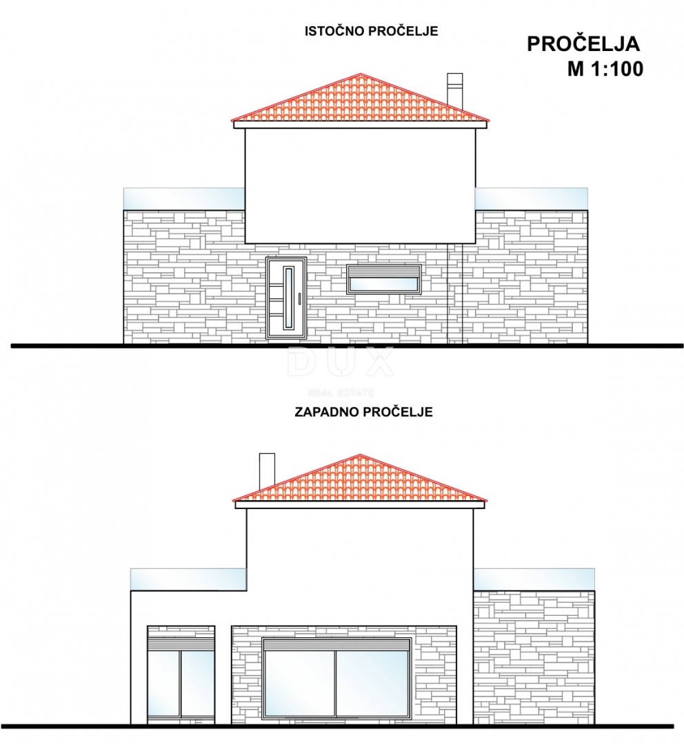 OTOK KRK, MALINSKA (okolica) - Gradbeno zemljišče s projektom