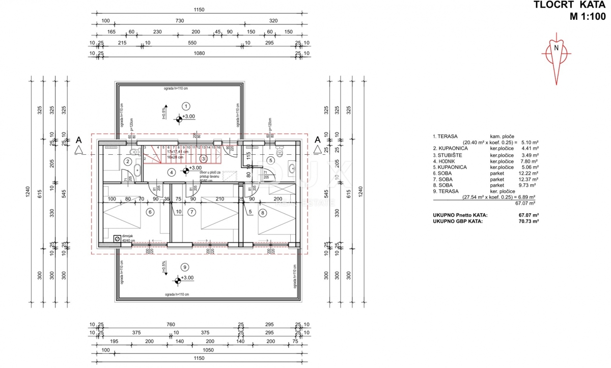 OTOK KRK, MALINSKA (okolica) - Gradbeno zemljišče s projektom