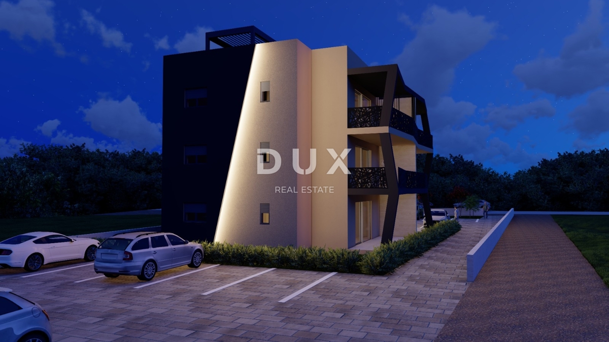 ZADAR, SUKOŠAN - Vrhunski penthouse! Talno ogrevanje, ogrevan bazen, 120 metrov od morja, strešna terasa...! S5