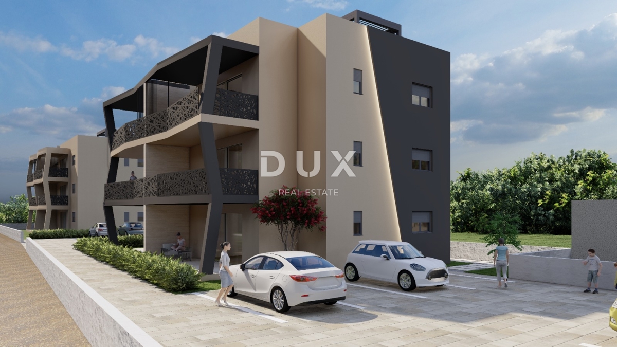 ZADAR, SUKOŠAN - Vrhunski penthouse! Talno ogrevanje, ogrevan bazen, 120 metrov od morja, strešna terasa...! S5