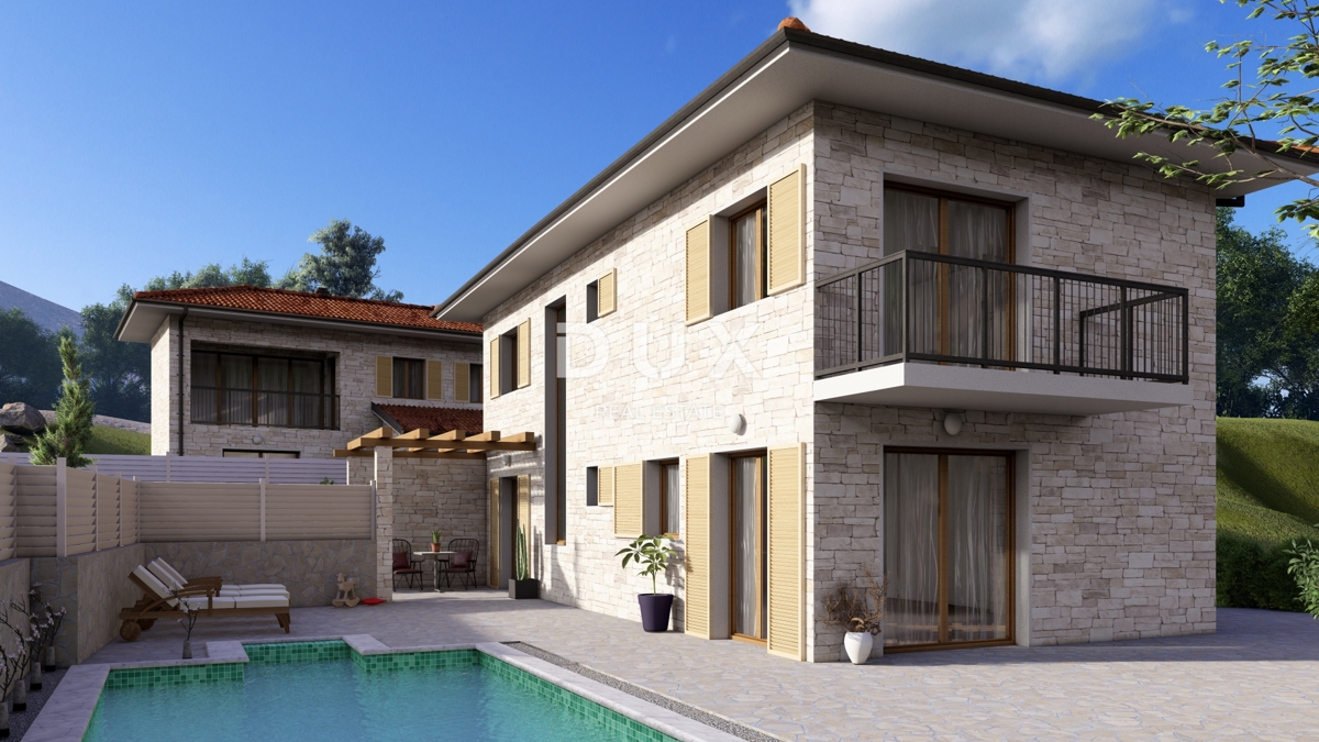 ISTRA, MOMJAN - AVTENTIČNA KAMNITA HIŠA S PROJEKTOM OBNOVE